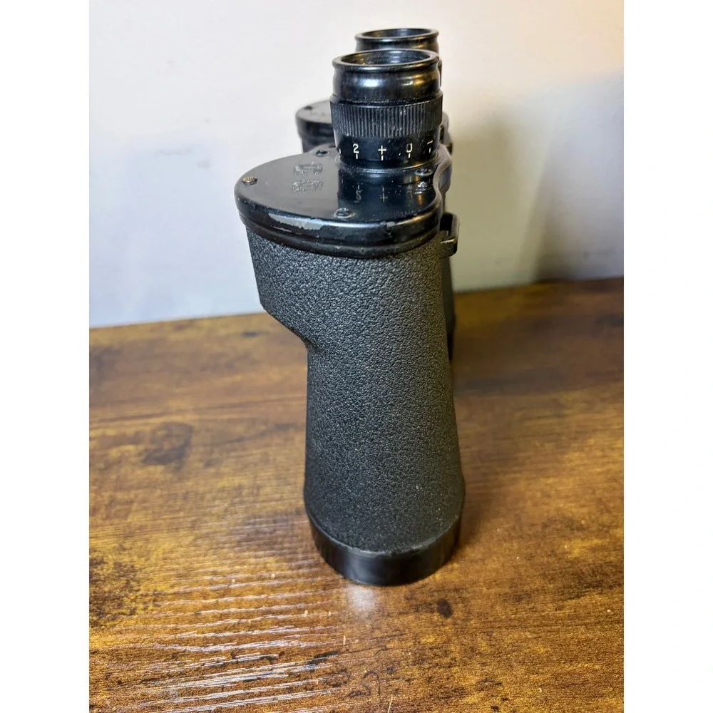Vintage WWII 1943 US Navy Bausch & Lomb Mark 28 Mod 0 Binoculars Original Case